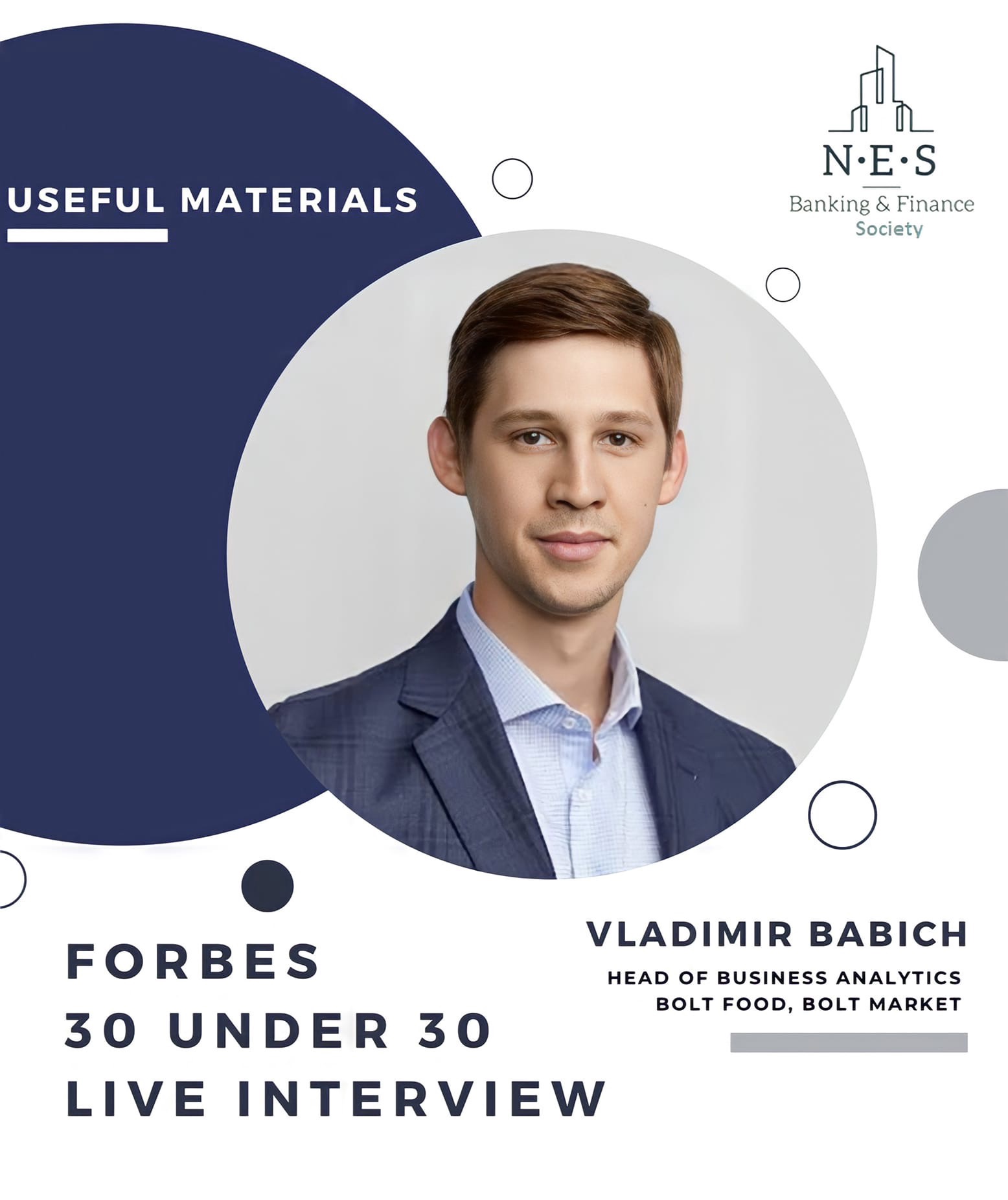 Vladimir Babich – head of Bolt business analytics and a nominee of the Forbes “30 under 30” rating in the management category